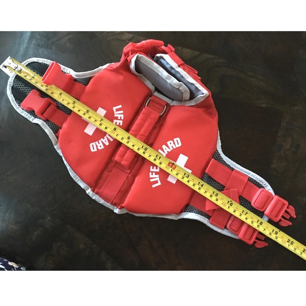 Heart to Tail Lifeguard Dog Life Jacket XS Red